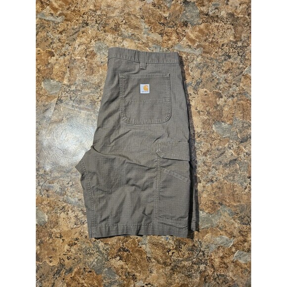 Carhartt Cargo Shorts Mens 40 Gray Force Ripstop Relaxed Fit Work Casual (A233) - Picture 2 of 10